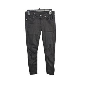 Helmut Lang Jeans Ankle Skinny Black Size 25